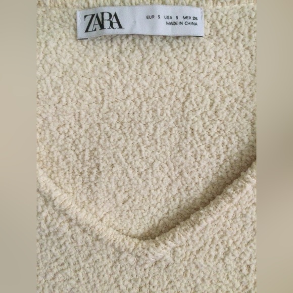 NWOT Zara Textured Knit Bodysuit - Picture 9 of 9